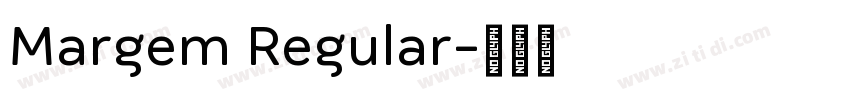 Margem Regular字体转换
